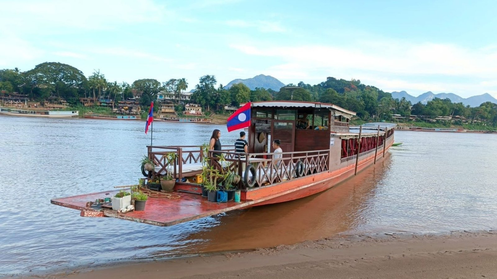 Mekong cruise boat on the river